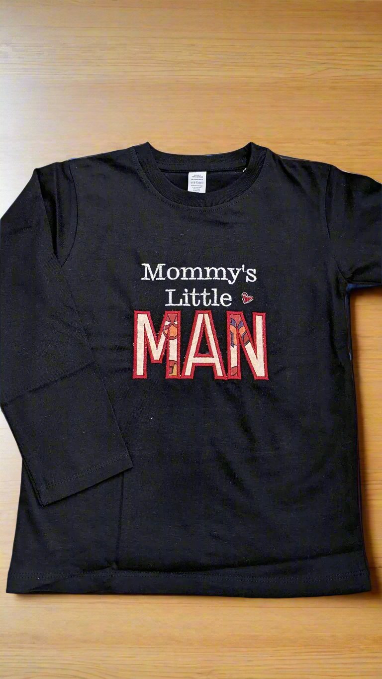 Mommy's little man- Black