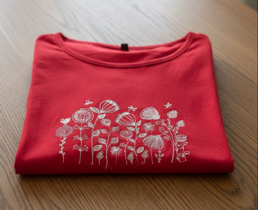 Floral Christmas T-shirt