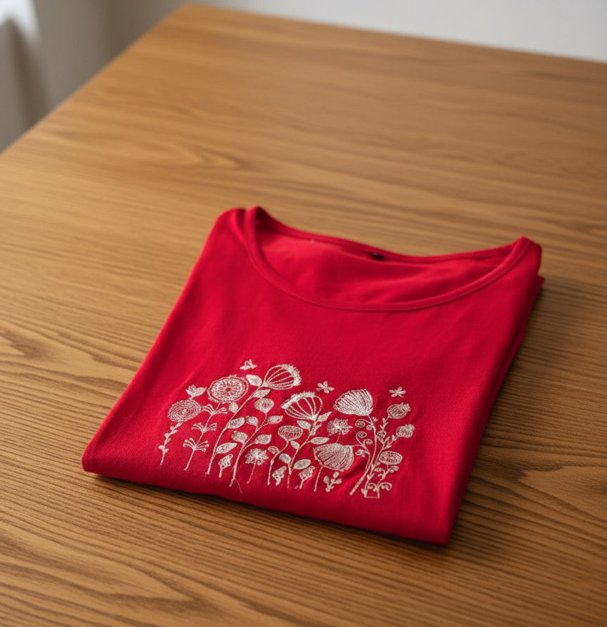 Floral Christmas T-shirt