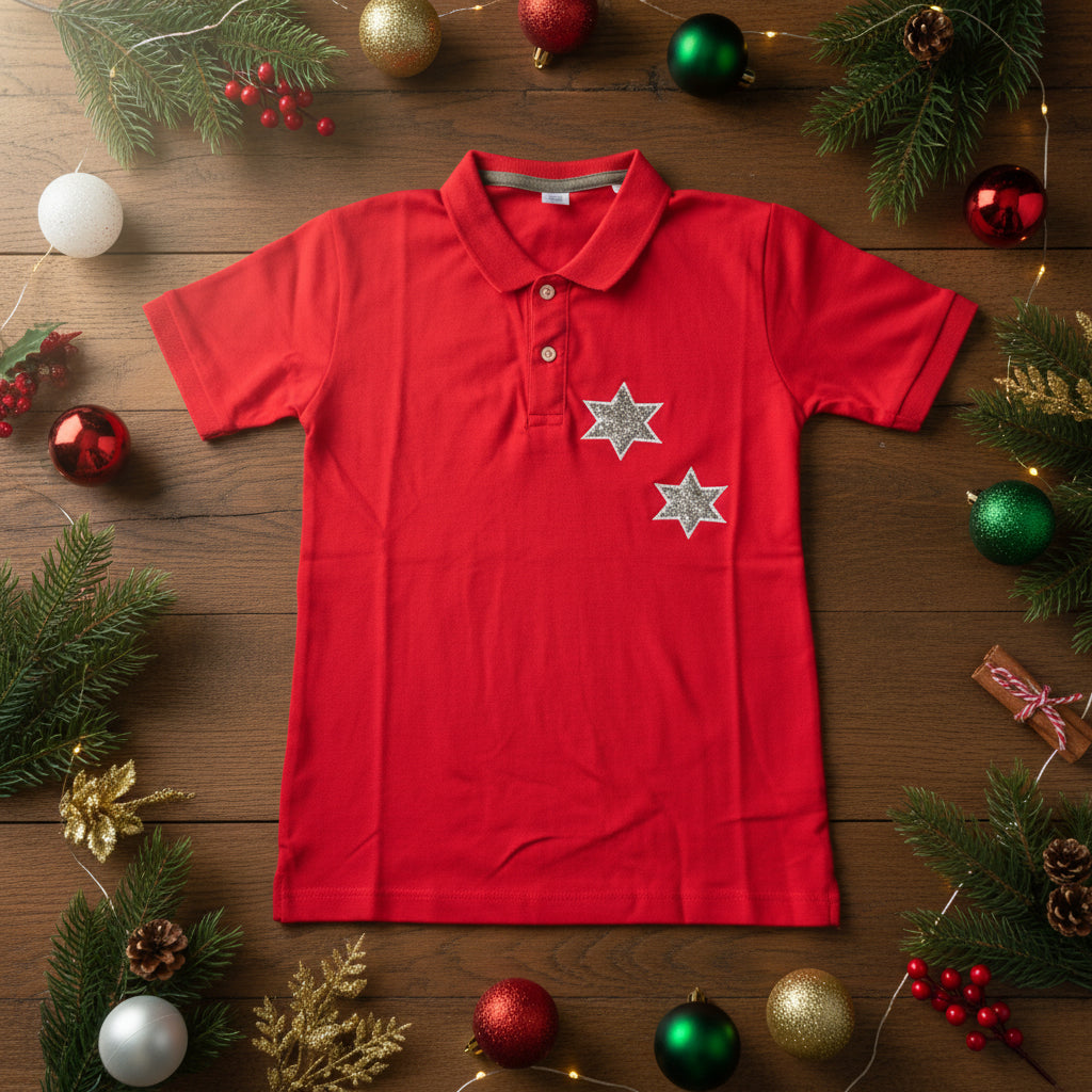 Kids Christmas special polo t-shirt