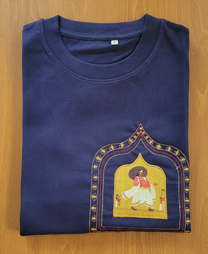 Onam Special- Navy Blue T-shirt