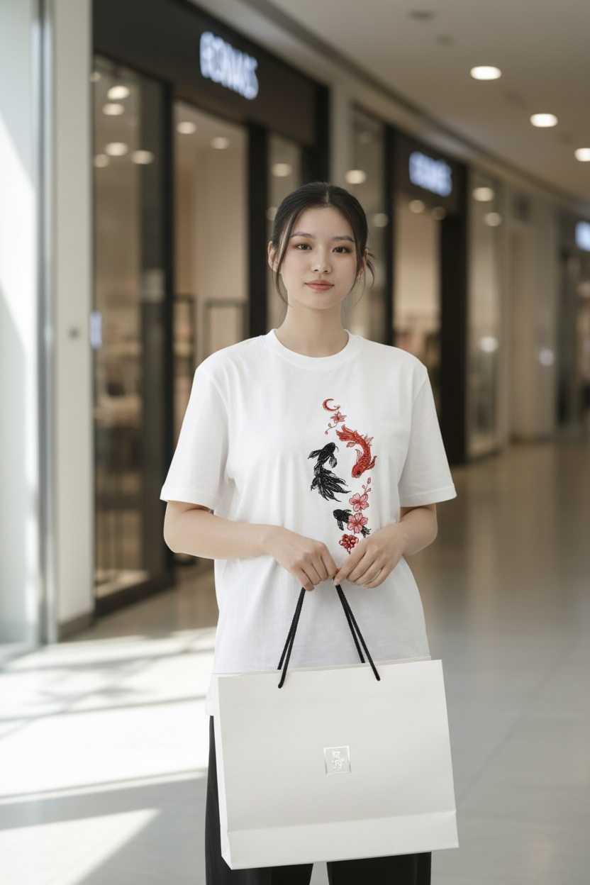 koi fish t-shirt