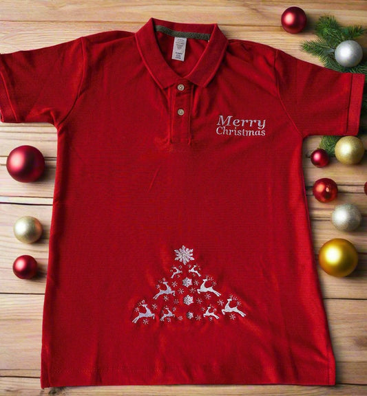 Kids Christmas special polo t-shirt